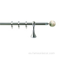 Beige Natural Marble Ball Curtain Pole